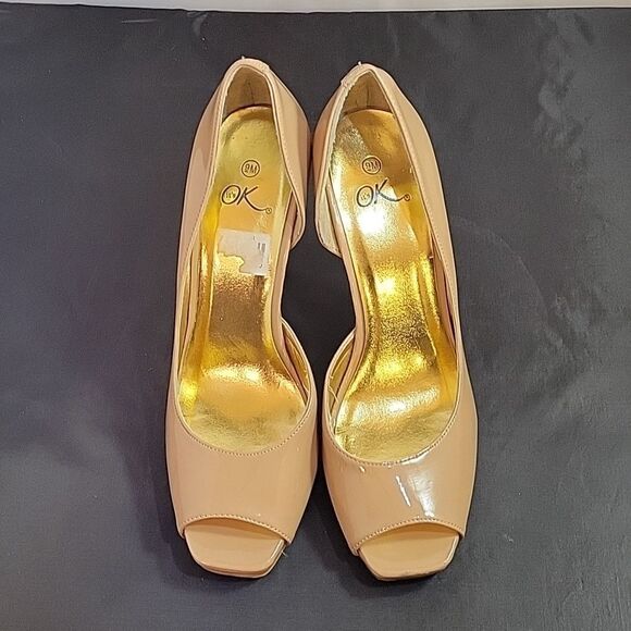 WOMEN"S IT’S OK PEEP TOE D'ORSAY HIGH HEEL STILETTOS PUMP SHOES - Picture 2 of 13